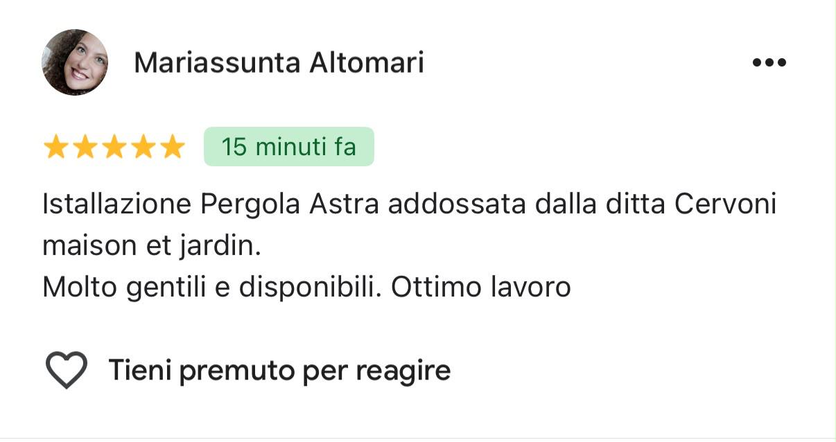 Screenshot reale recensione Google RECENSIONE_IMG_3
