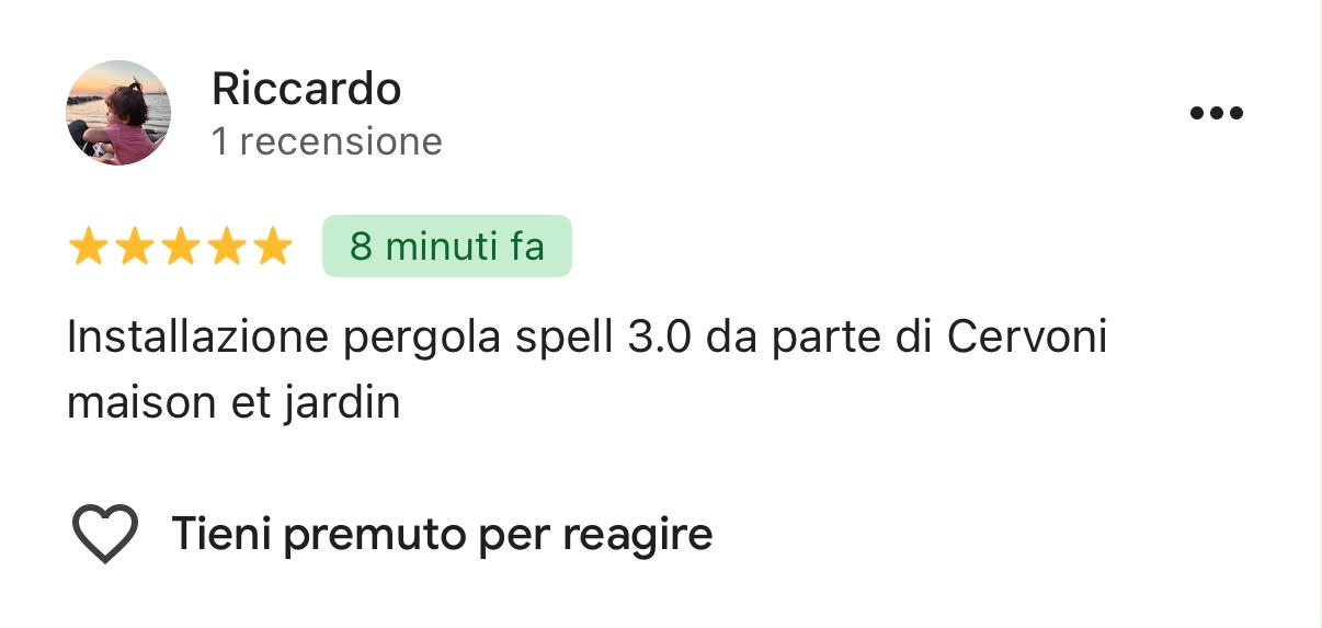 Screenshot reale recensione Google RECENSIONE_IMG_2